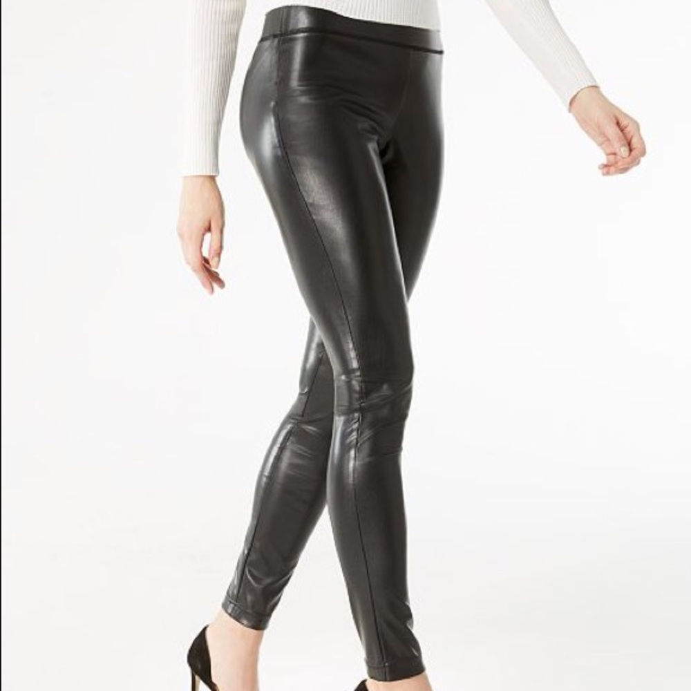 INC Faux Leather Leggings // size 6